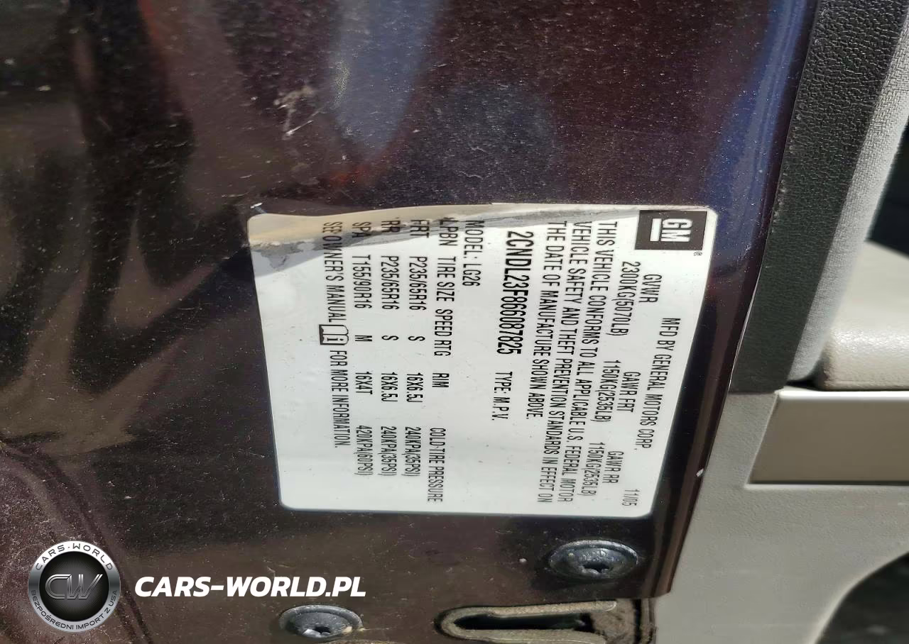 2006 Chevrolet Equinox Ls VIN:2CNDL23F866087825 - 13