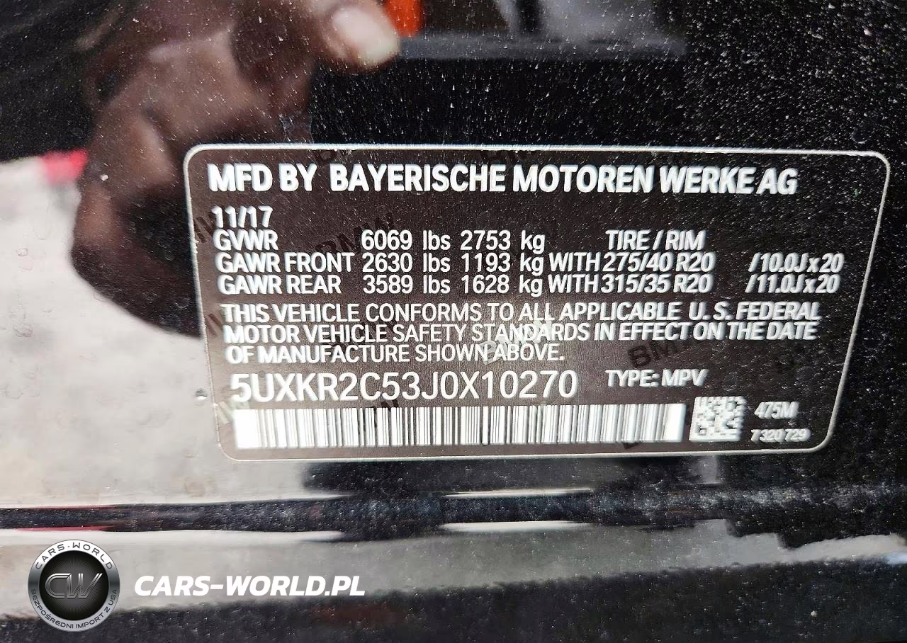 2018 BMW X5 Sdrive35I VIN:5UXKR2C53J0X10270 - 14