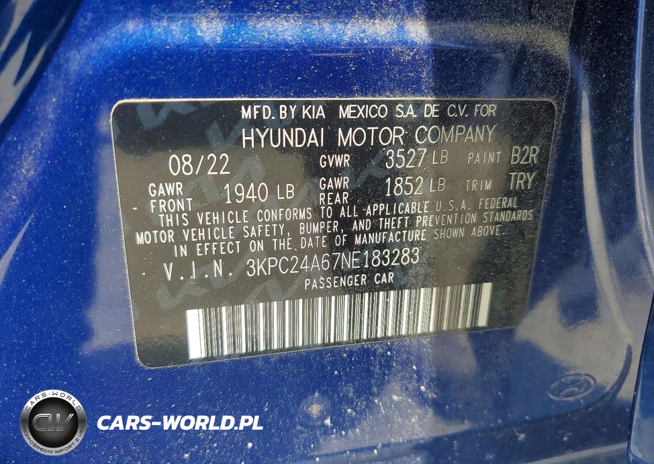 2022 Hyundai Accent Se VIN:3KPC24A67NE183283 - 13