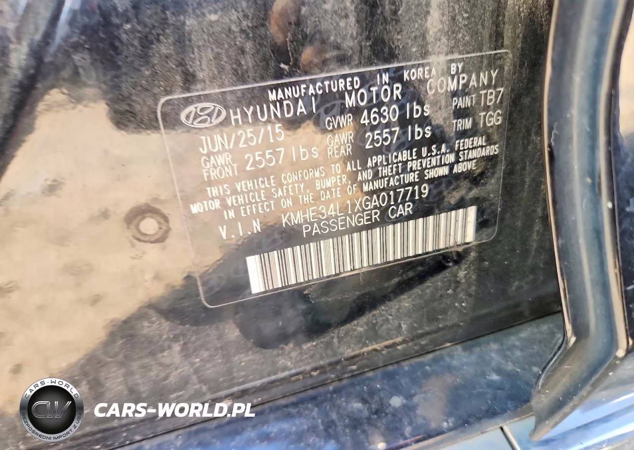 2016 Hyundai Sonata VIN:KMHE34L1XGA017719 - 12
