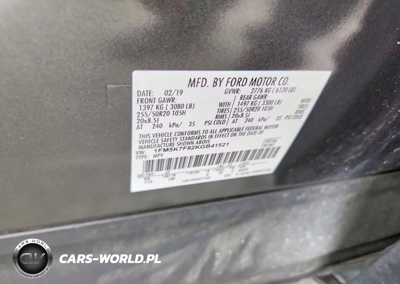 2019 Ford Explorer Limited VIN:1FM5K7F82KGB41521 - 13