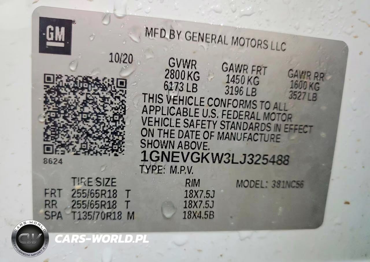 2020 Chevrolet Traverse Lt VIN:1GNEVGKW3LJ325488 - 13