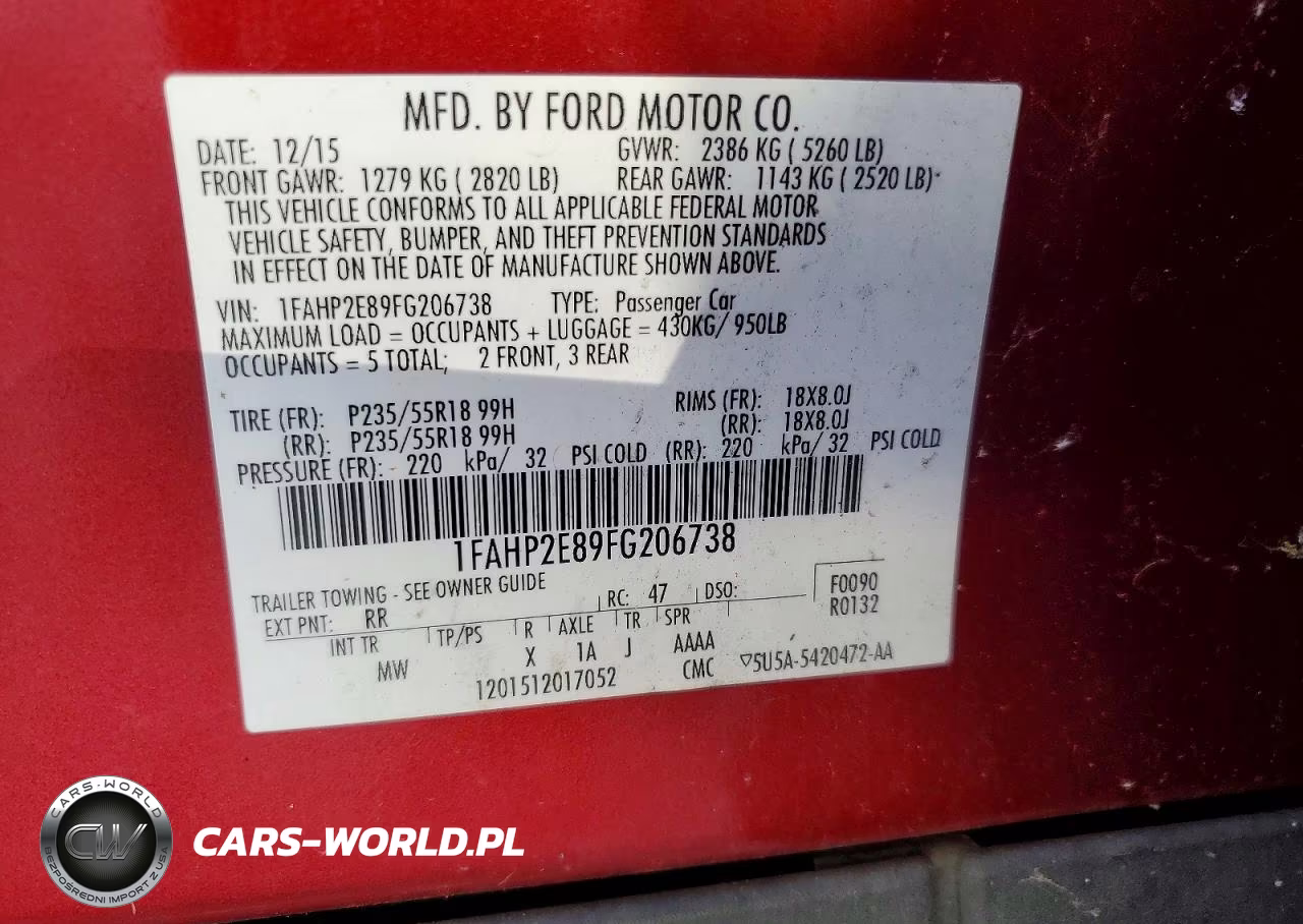 2015 Ford Taurus Sel VIN:1FAHP2E89FG206738 - 13