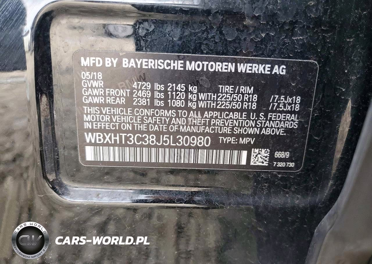 2018 BMW X1 xDrive28I VIN:WBXHT3C38J5L30980 - 12