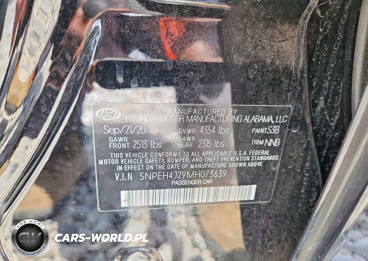 2021 Hyundai Sonata Limited VIN:5NPEH4J29MH073639 - 12