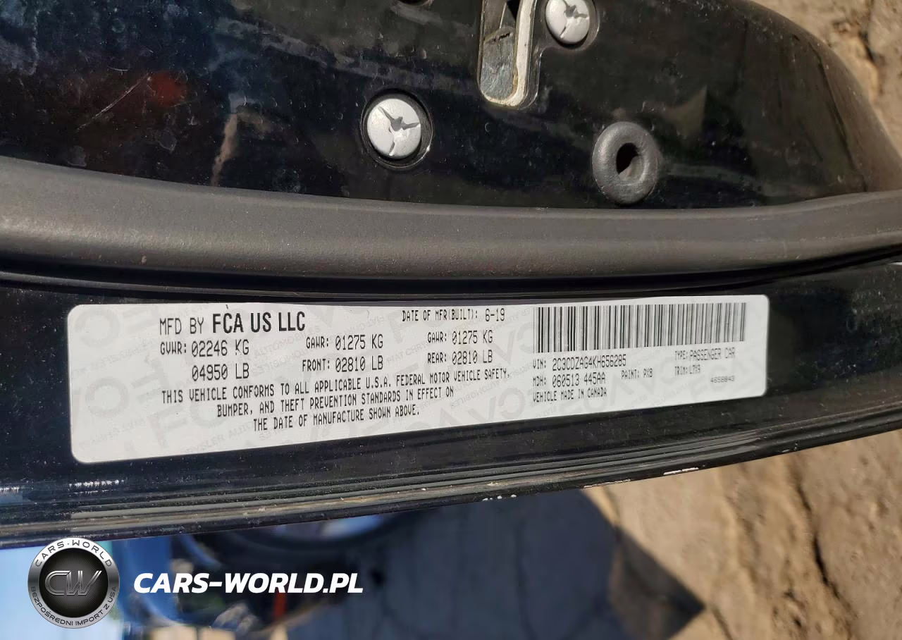 2019 Dodge Challenger Sxt VIN:2C3CDZAG4KH656285 - 12