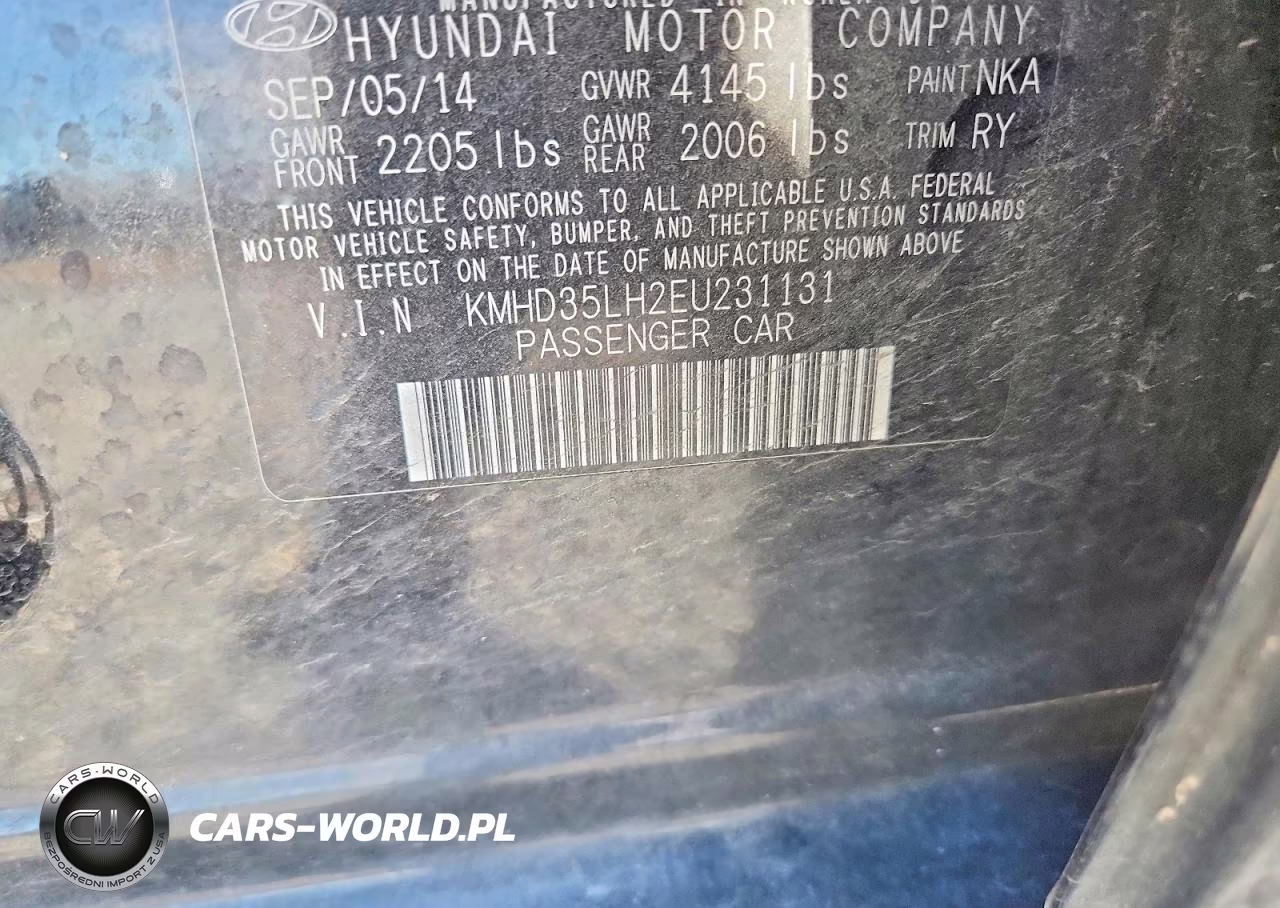2014 Hyundai Elantra Gt Base VIN:KMHD35LH2EU231131 - 12