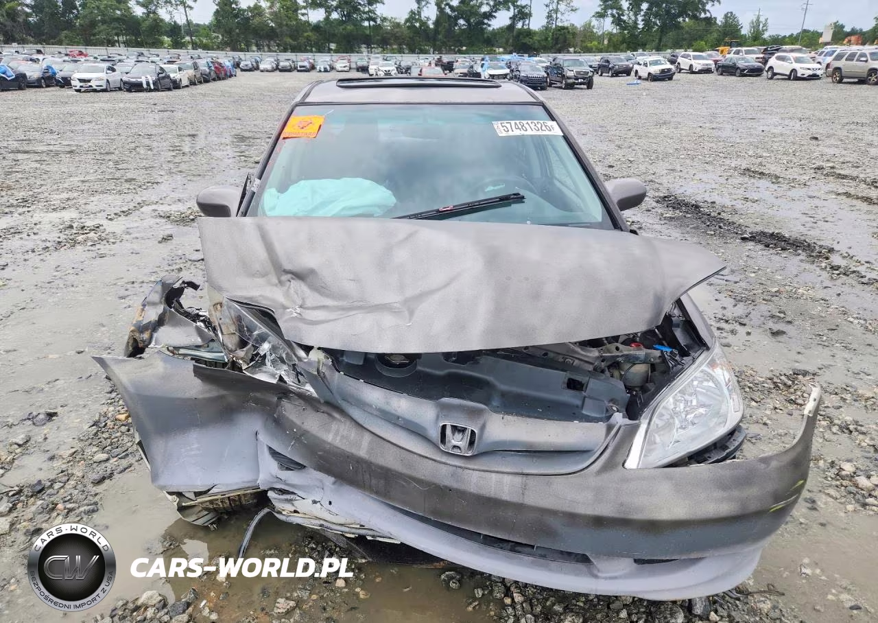 2005 Honda Civic Ex VIN:1HGES26775L022665 - 5