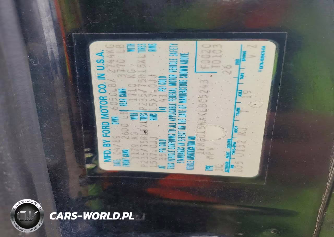 1989 Ford Bronco U100 VIN:1FMEU15NXKLB05243 - 12