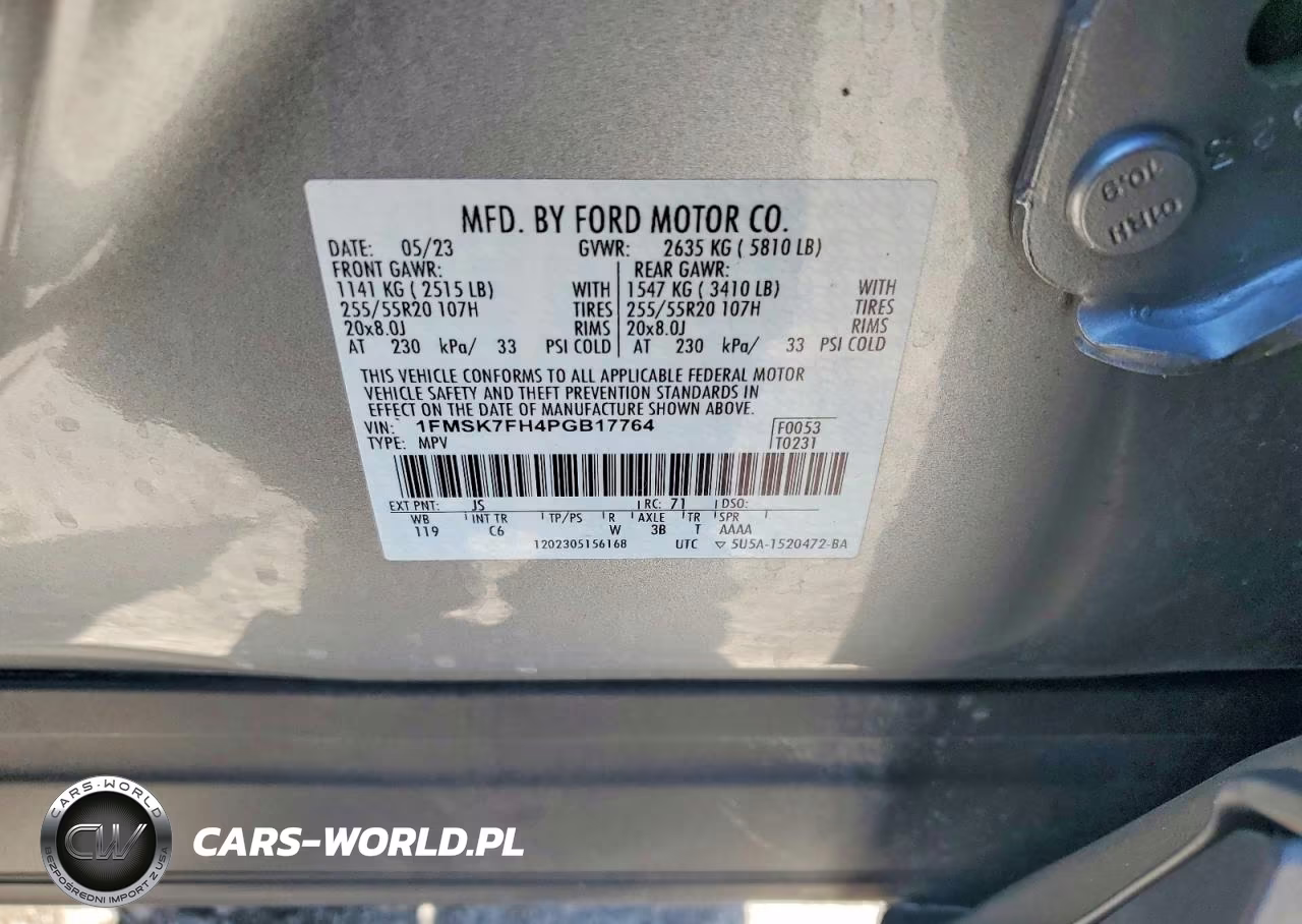 2023 Ford Explorer Limited VIN:1FMSK7FH4PGB17764 - 13