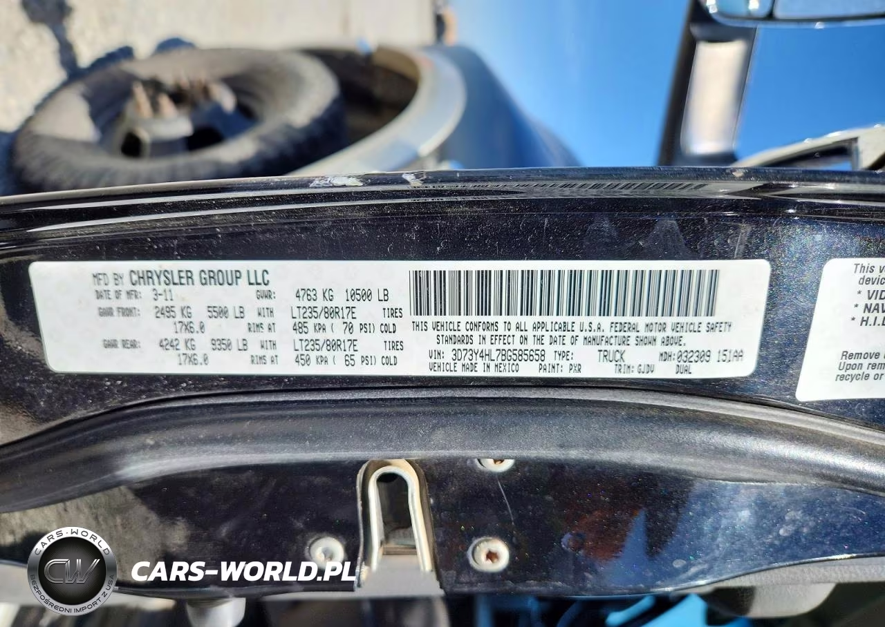 2011 Dodge Ram 3500 VIN:3D73Y4HL7BG585658 - 12