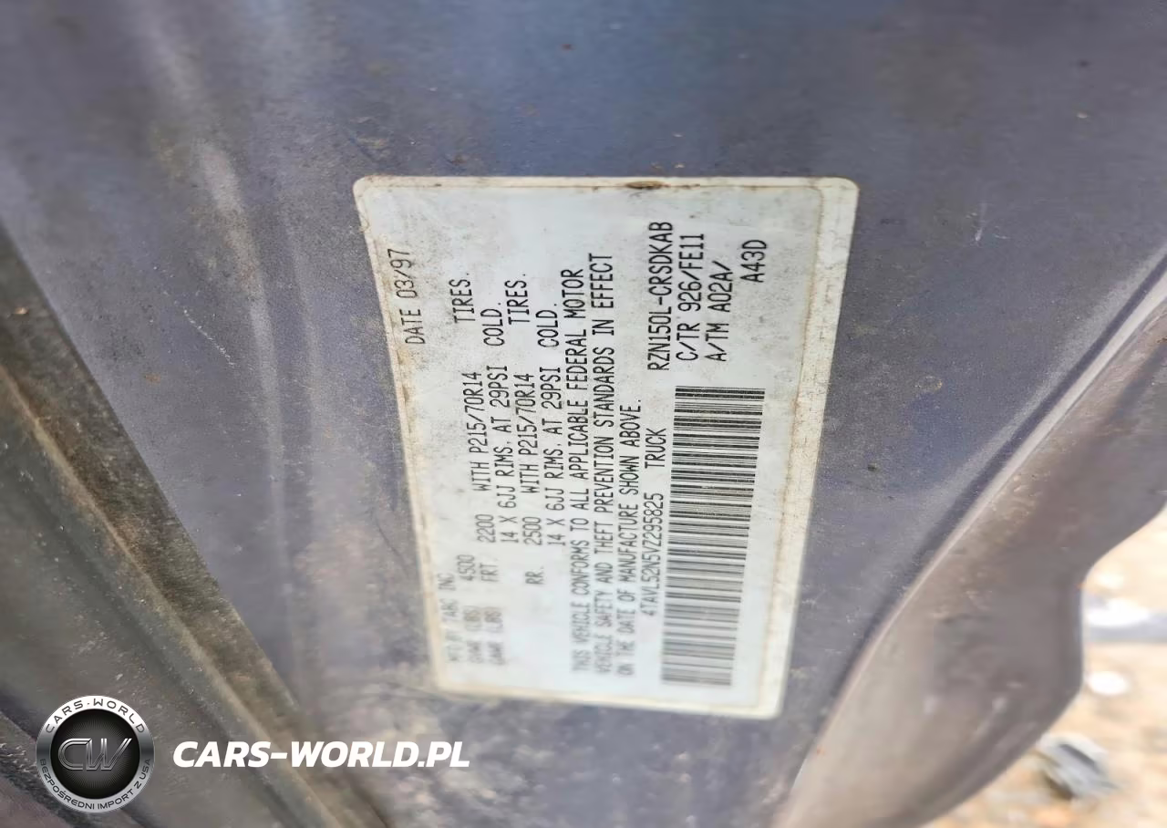 1997 Toyota Tacoma Xtracab VIN:4TAVL52N5VZ295825 - 12