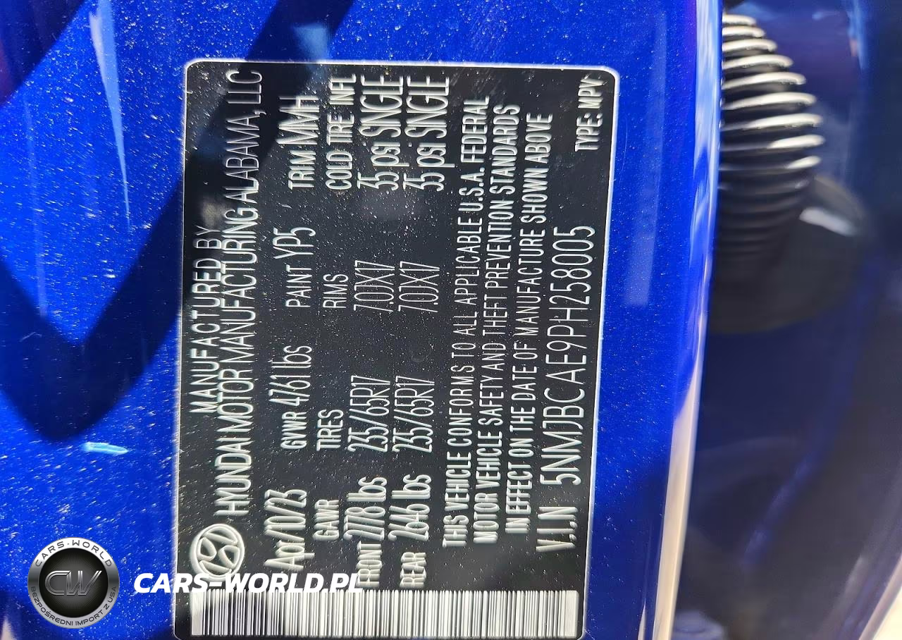 2023 Hyundai Tucson Sel VIN:5NMJBCAE9PH258005 - 12