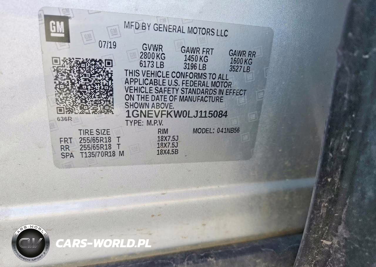 2020 Chevrolet Traverse Ls VIN:1GNEVFKW0LJ115084 - 13