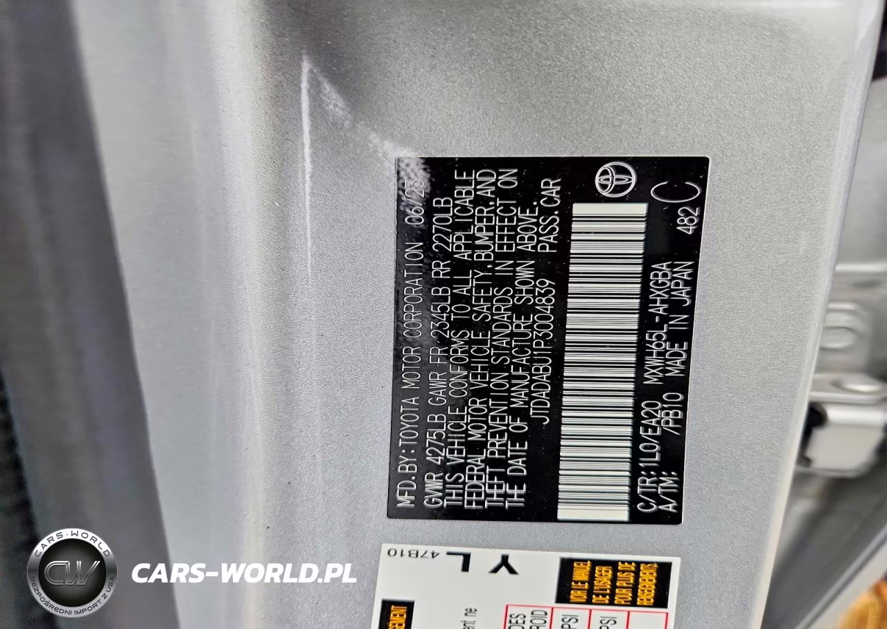 2023 Toyota Prius Xle VIN:JTDADABU1P3004839 - 13