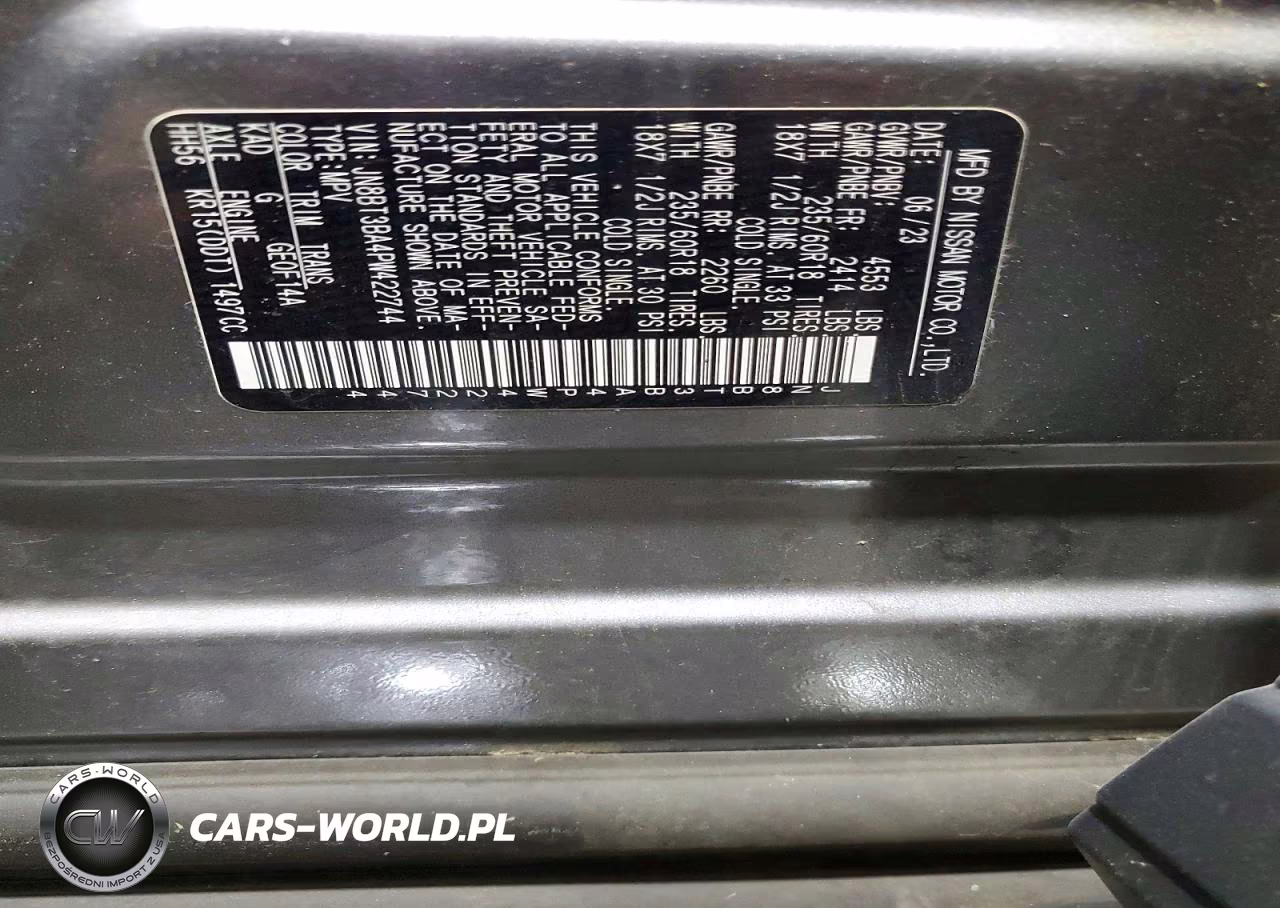 2023 Nissan Rogue Sv VIN:JN8BT3BA4PW422744 - 14