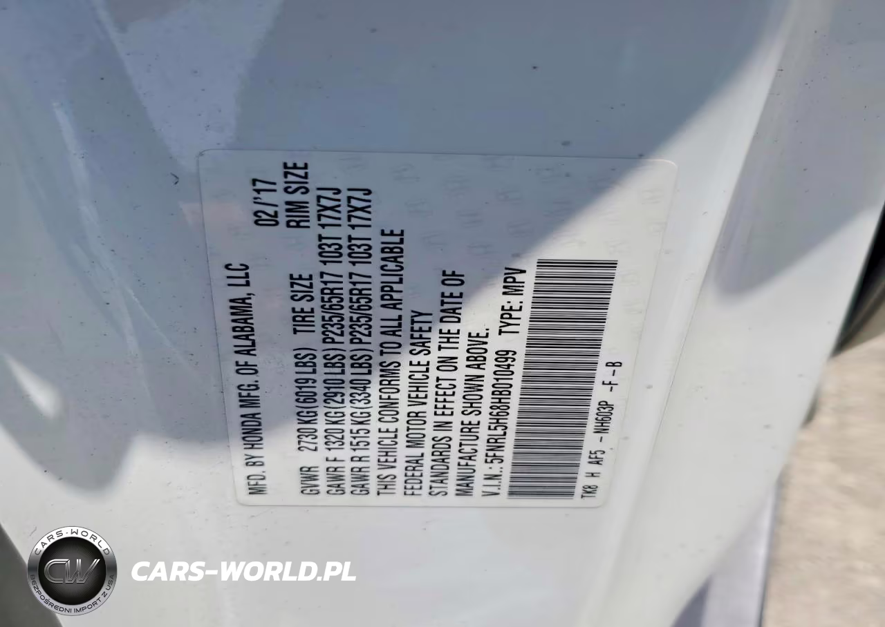 2017 Honda Odyssey Exl VIN:5FNRL5H68HB010499 - 13