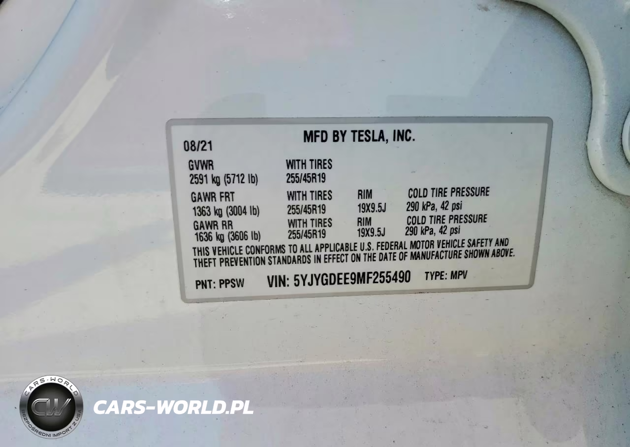 2021 Tesla Model Y VIN:5YJYGDEE9MF255490 - 12