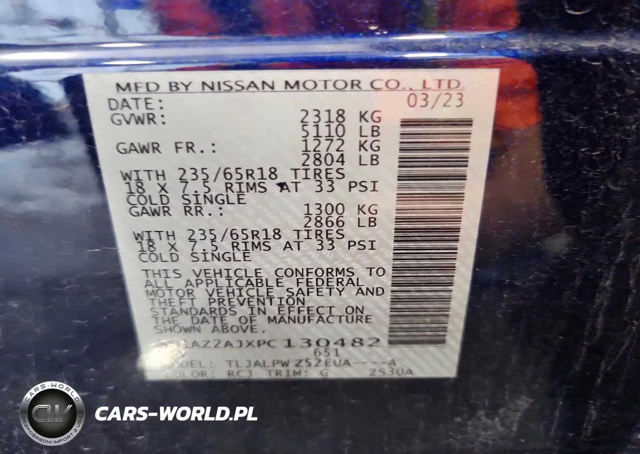 2023 Nissan Murano S VIN:5N1AZ2AJXPC130482 - 13