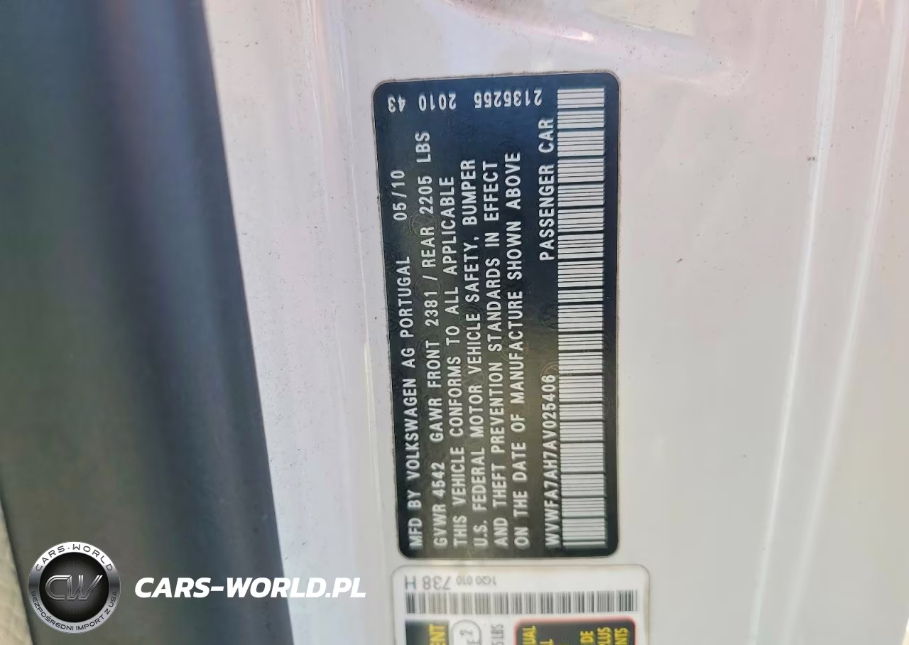 2010 Volkswagen Eos Lux VIN:WVWFA7AH7AV025406 - 12