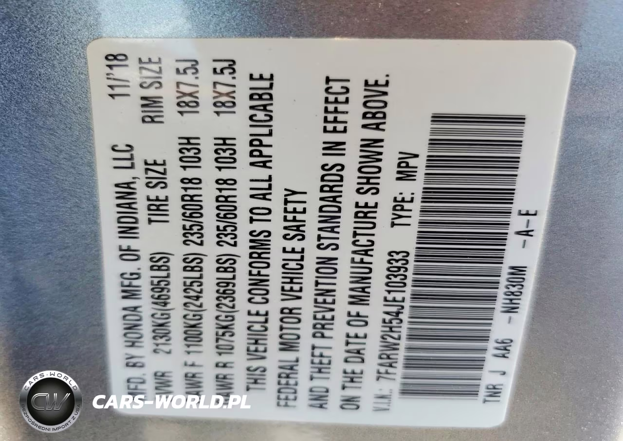 2018 Honda Cr-V Ex VIN:7FARW2H54JE103933 - 12