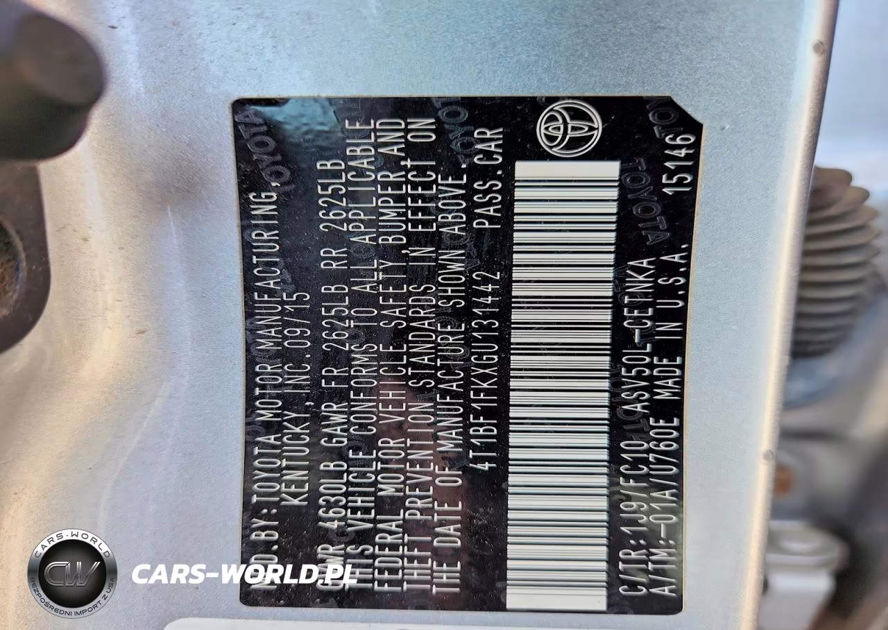 2016 Toyota Camry Le VIN:4T1BF1FKXGU131442 - 13