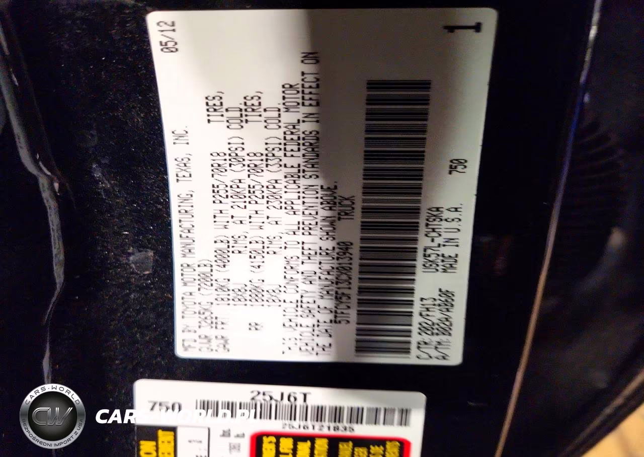 2012 Toyota Tundra Double Cab Sr5 VIN:5TFCY5F13CX013940 - 13