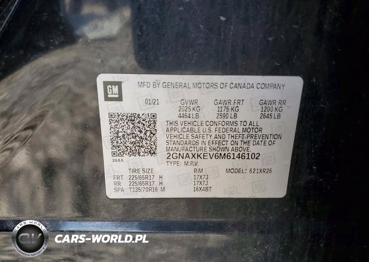 2021 Chevrolet Equinox Lt VIN:2GNAXKEV6M6146102 - 12