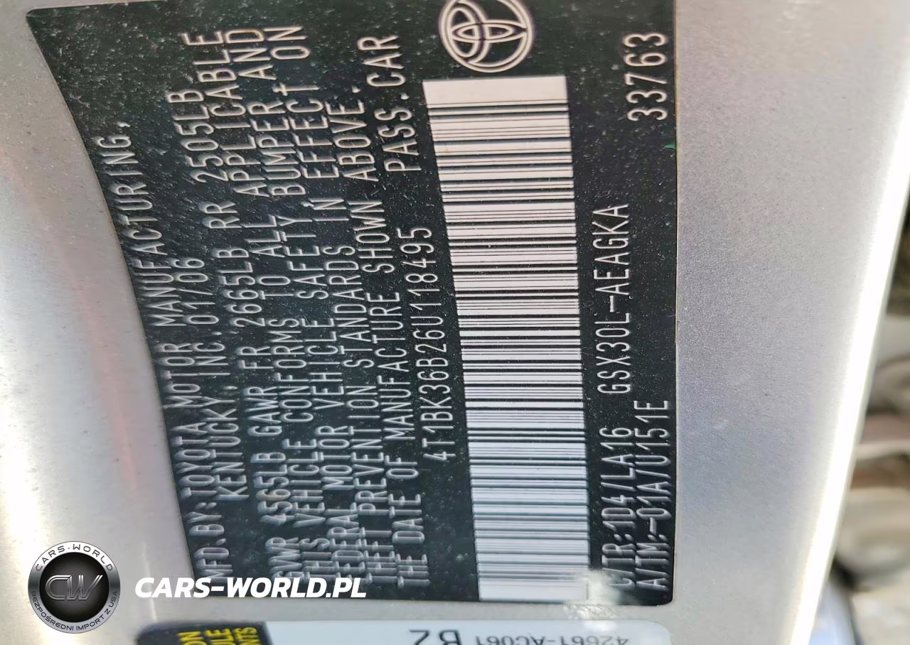 2006 Toyota Avalon Xls VIN:4T1BK36B26U118495 - 12
