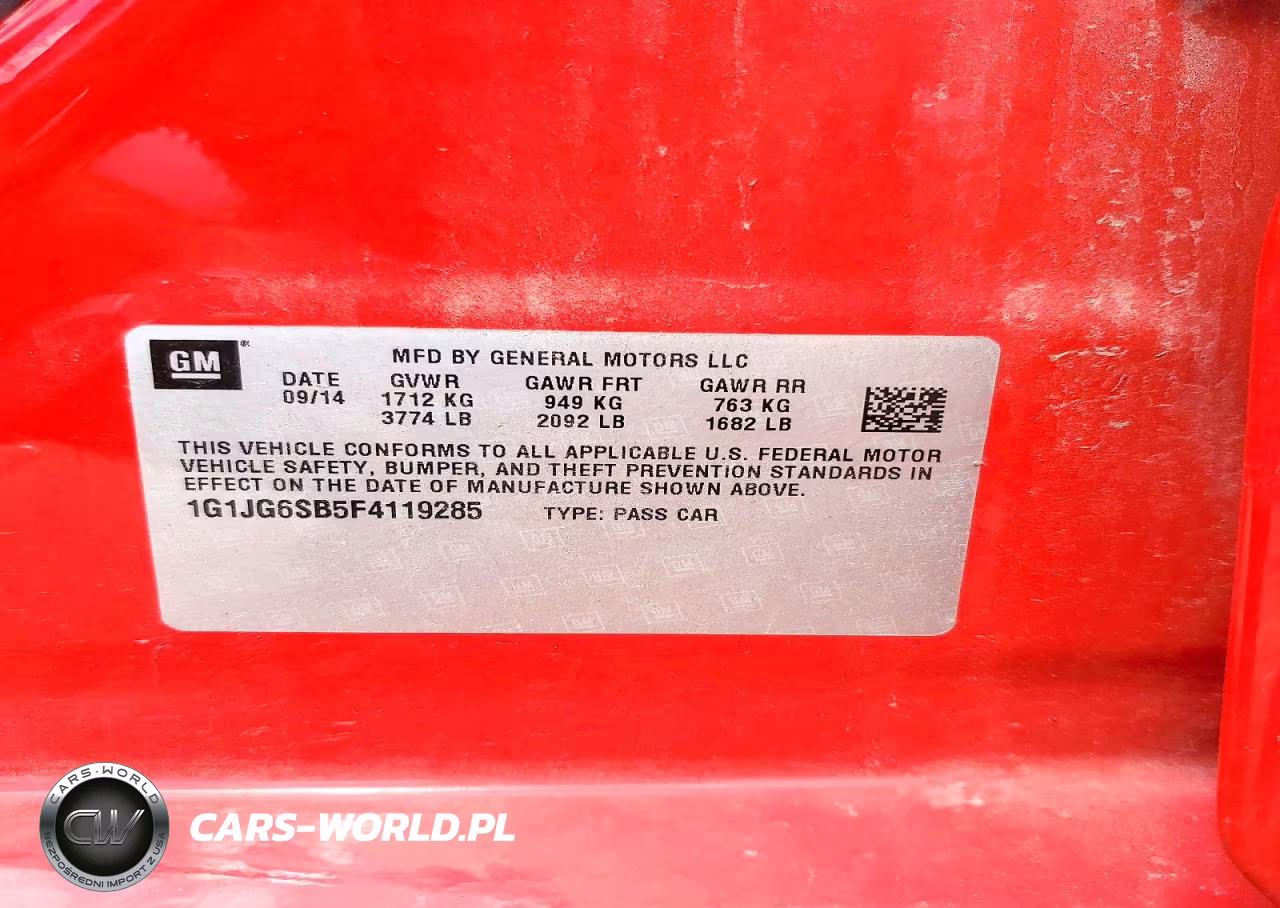 2015 Chevrolet Sonic Rs VIN:1G1JG6SB5F4119285 - 12