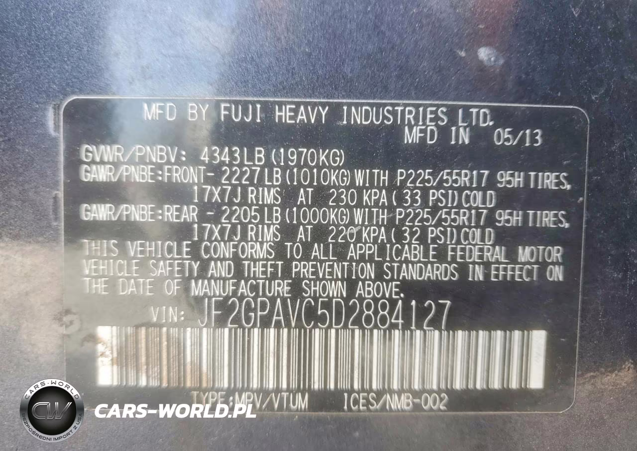 2013 Subaru Xv Crosstrek 2.0 Premium VIN:JF2GPAVC5D2884127 - 14