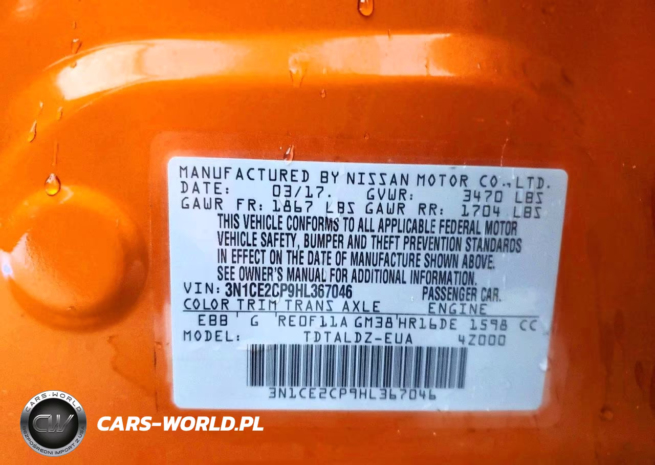 2017 Nissan Versa Note Sv VIN:3N1CE2CP9HL367046 - 12
