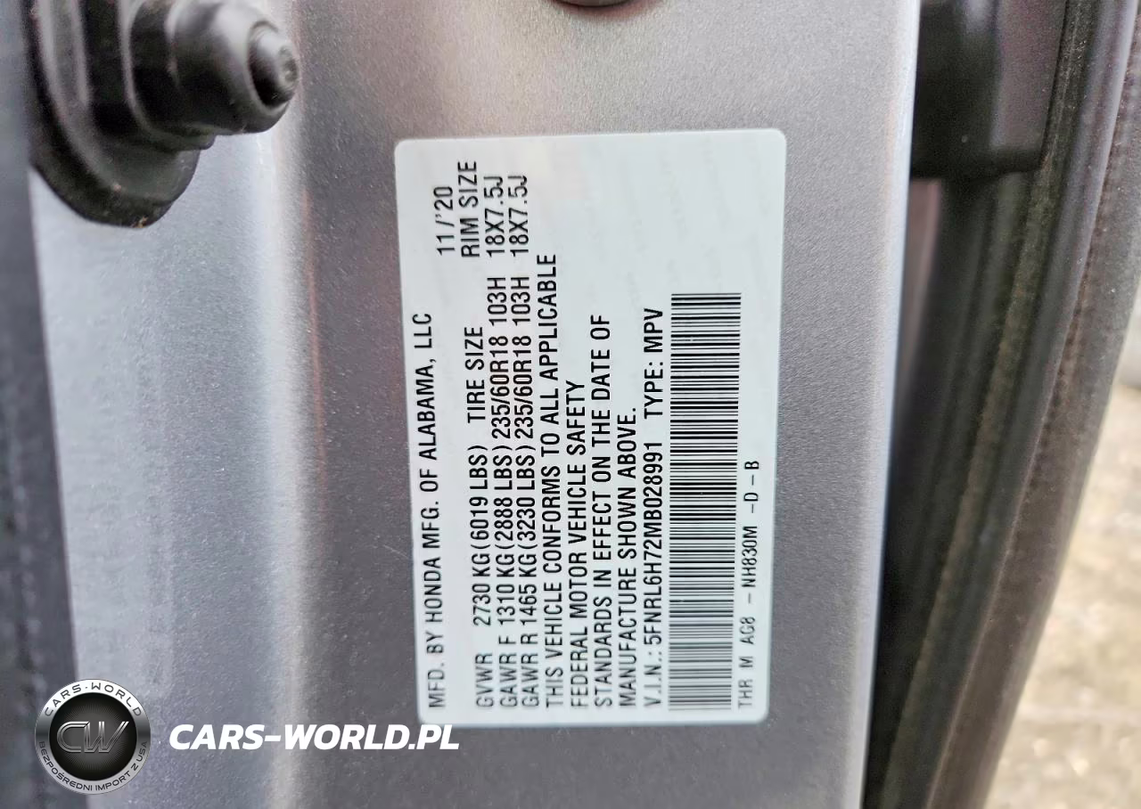 2021 Honda Odyssey Exl VIN:5FNRL6H72MB028991 - 13