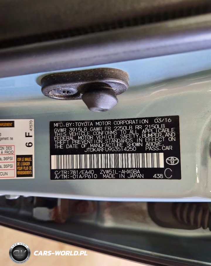 2016 Toyota Prius Four VIN:JTDKARFU9G3514250 - 12