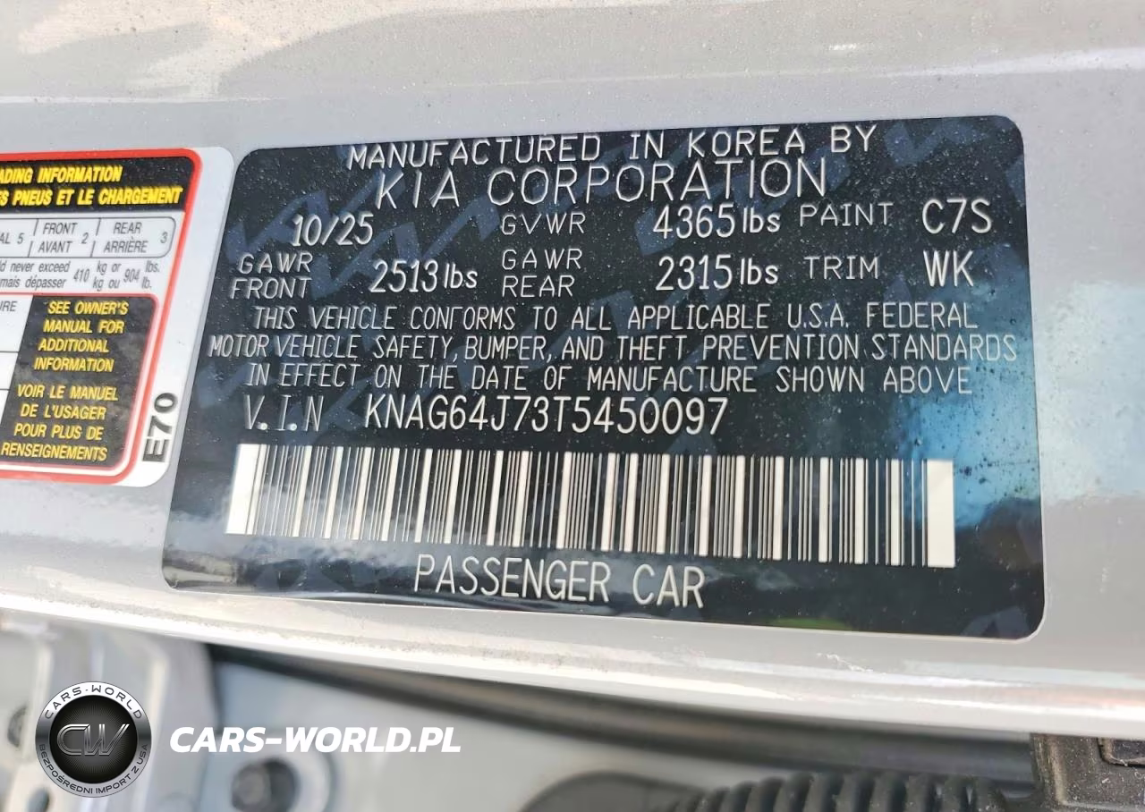 2026 Kia K5 Gt Line VIN:KNAG64J73T5450097 - 12