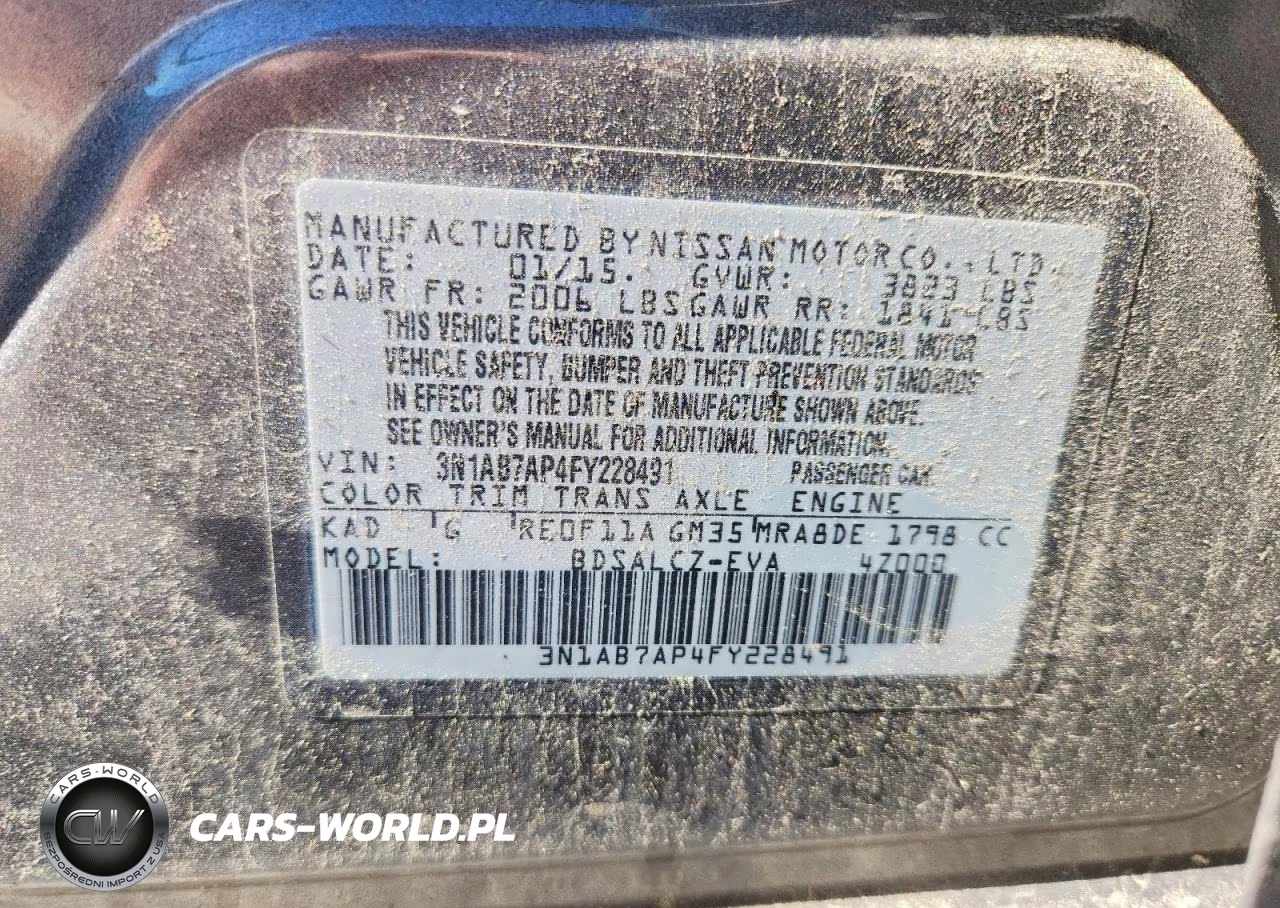 2015 Nissan Sentra S VIN:3N1AB7AP4FY228491 - 12