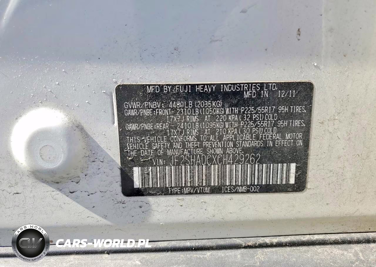 2012 Subaru Forester 2.5X Premium VIN:JF2SHADCXCH429262 - 13