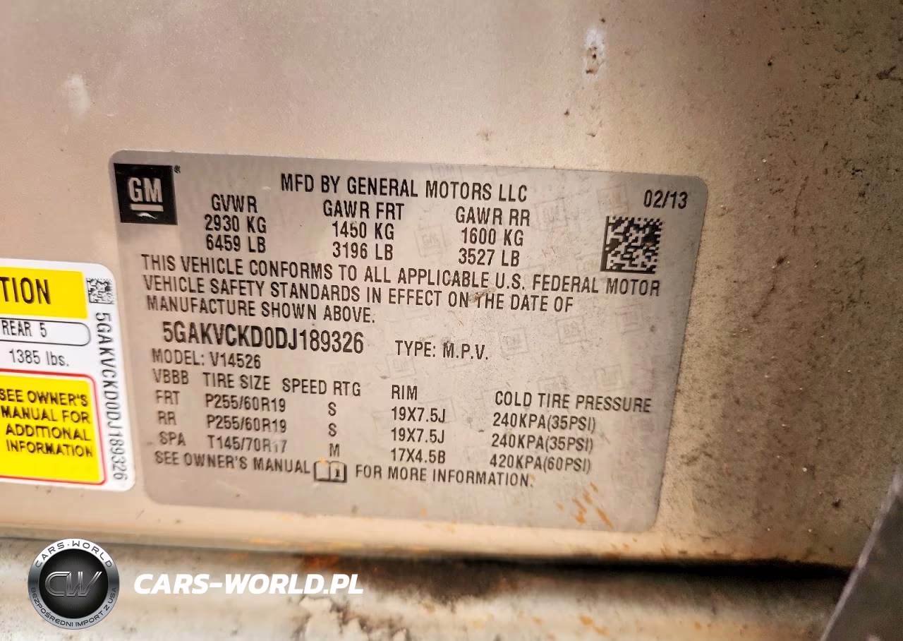 2013 Buick Enclave VIN:5GAKVCKD0DJ189326 - 13