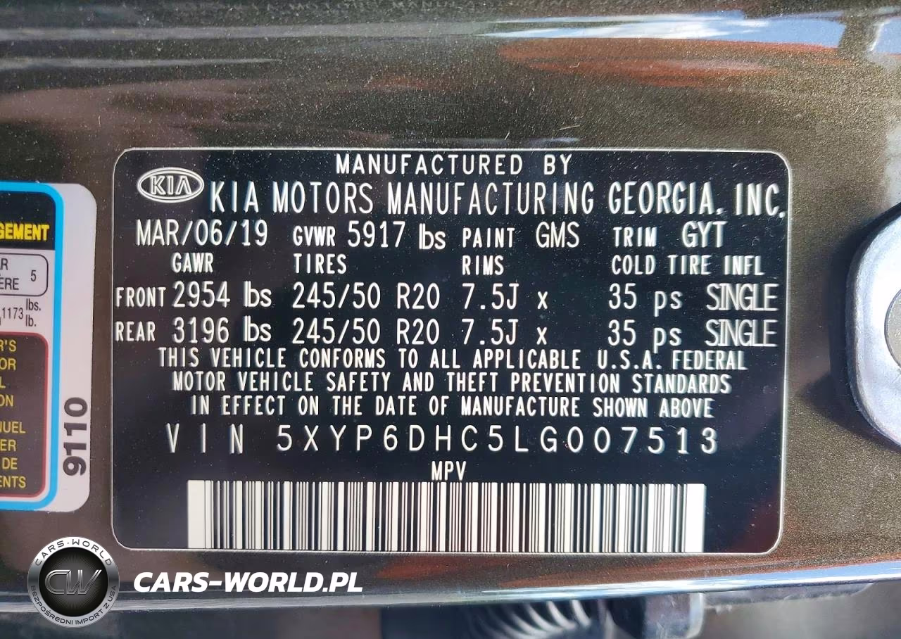2020 Kia Telluride S VIN:5XYP6DHC5LG007513 - 13