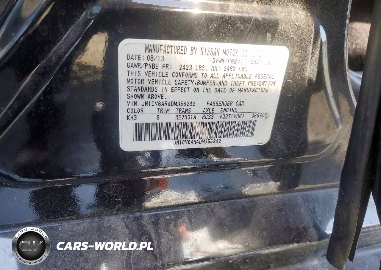 2013 Infiniti G37 Sedan X VIN:JN1CV6AR4DM356242 - 13