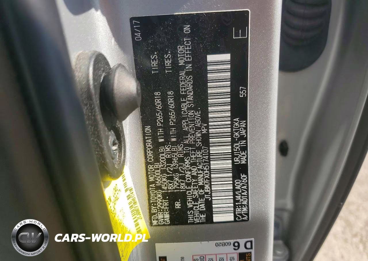 2017 Lexus Gx 460 VIN:JTJBM7FX0H5174107 - 13