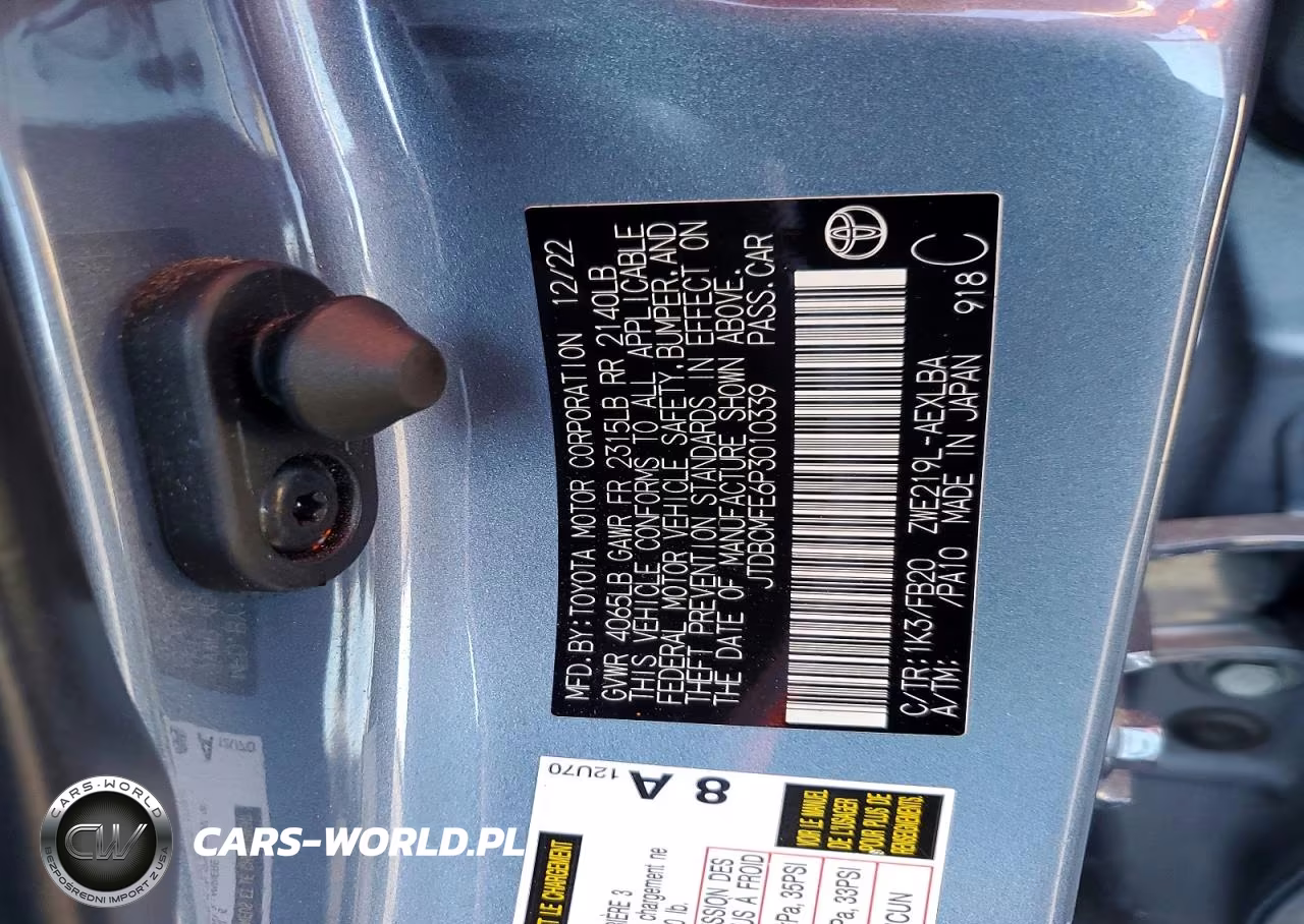 2023 Toyota Corolla Hybrid Le VIN:JTDBCMFE6P3010339 - 13