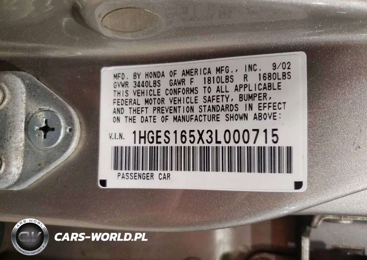 2003 Honda Civic Lx VIN:1HGES165X3L000715 - 12
