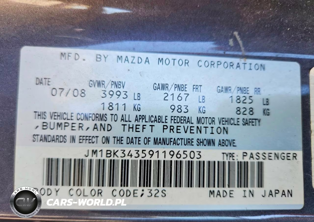 2009 Mazda 3 S VIN:JM1BK343591196503 - 12