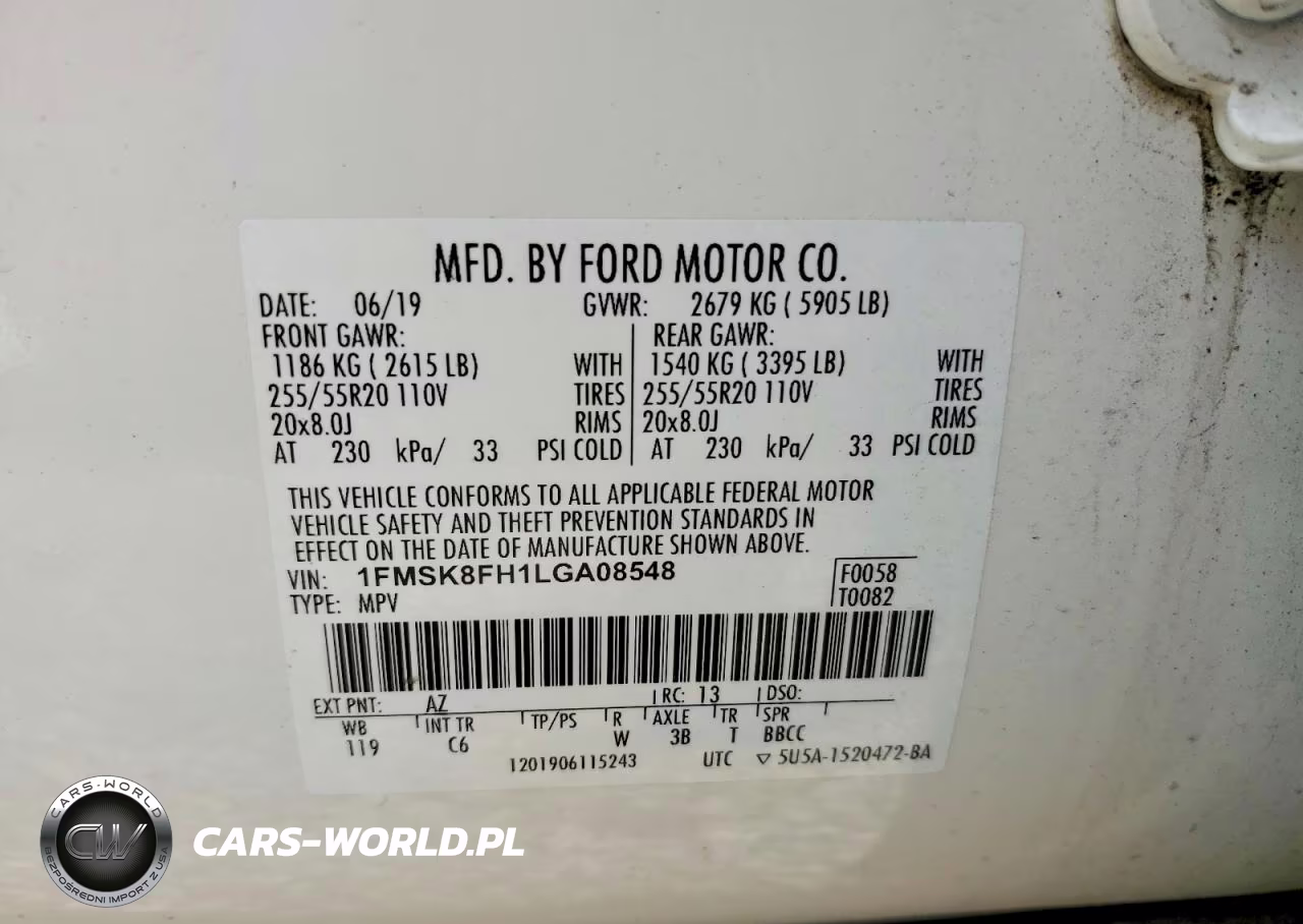 2020 Ford Explorer Limited VIN:1FMSK8FH1LGA08548 - 13