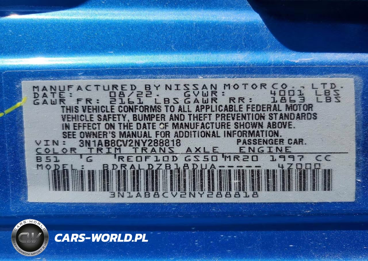 2022 Nissan Sentra Sv VIN:3N1AB8CV2NY288818 - 12