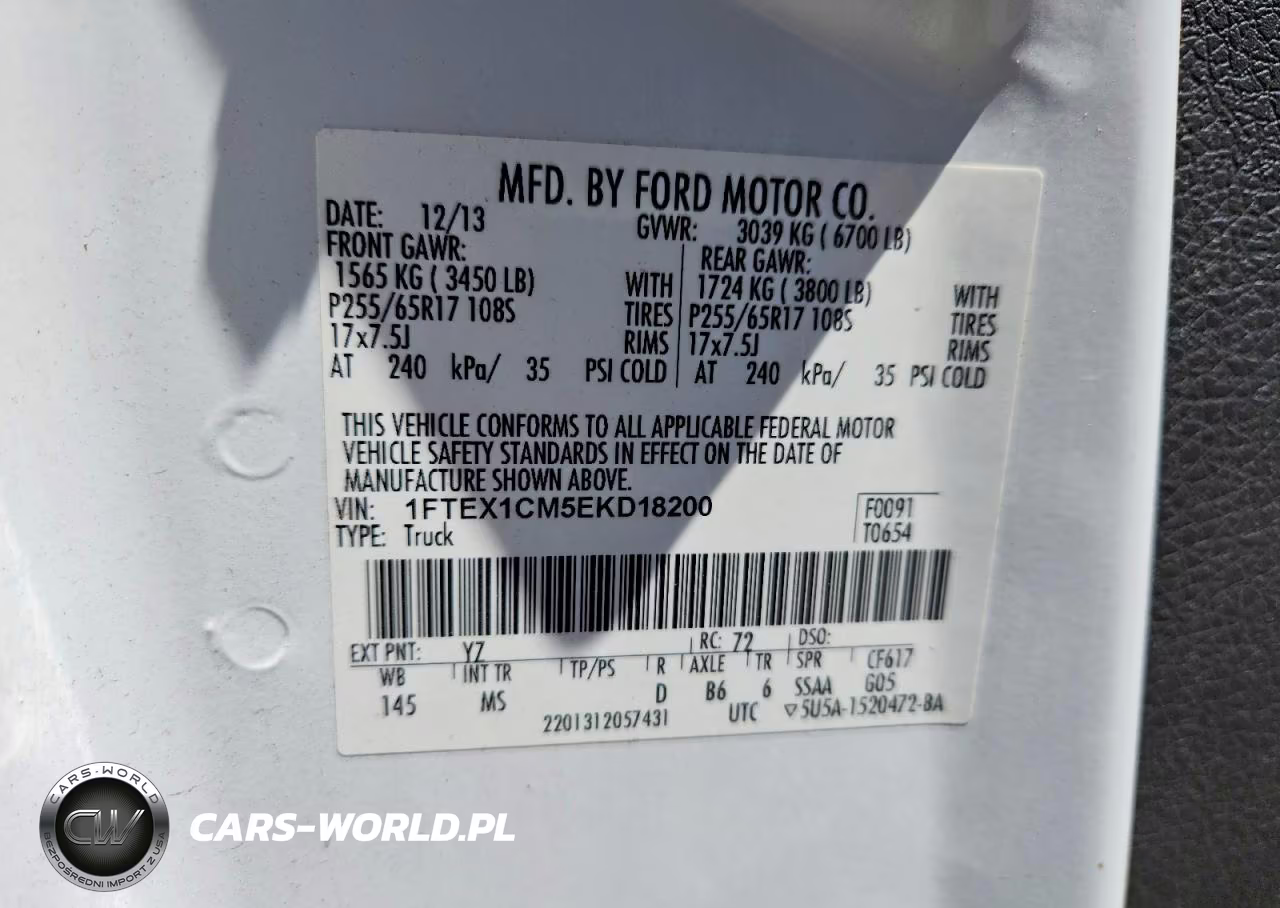2014 Ford F150 Super Cab VIN:1FTEX1CM5EKD18200 - 12