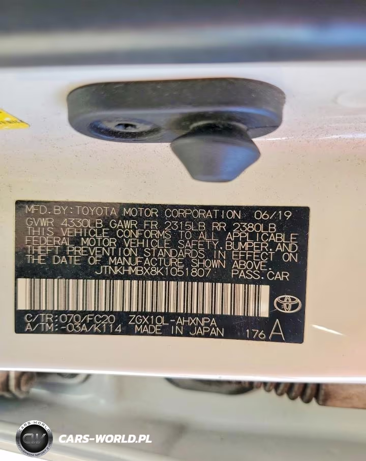2019 Toyota C-Hr Le VIN:JTNKHMBX8K1051807 - 12