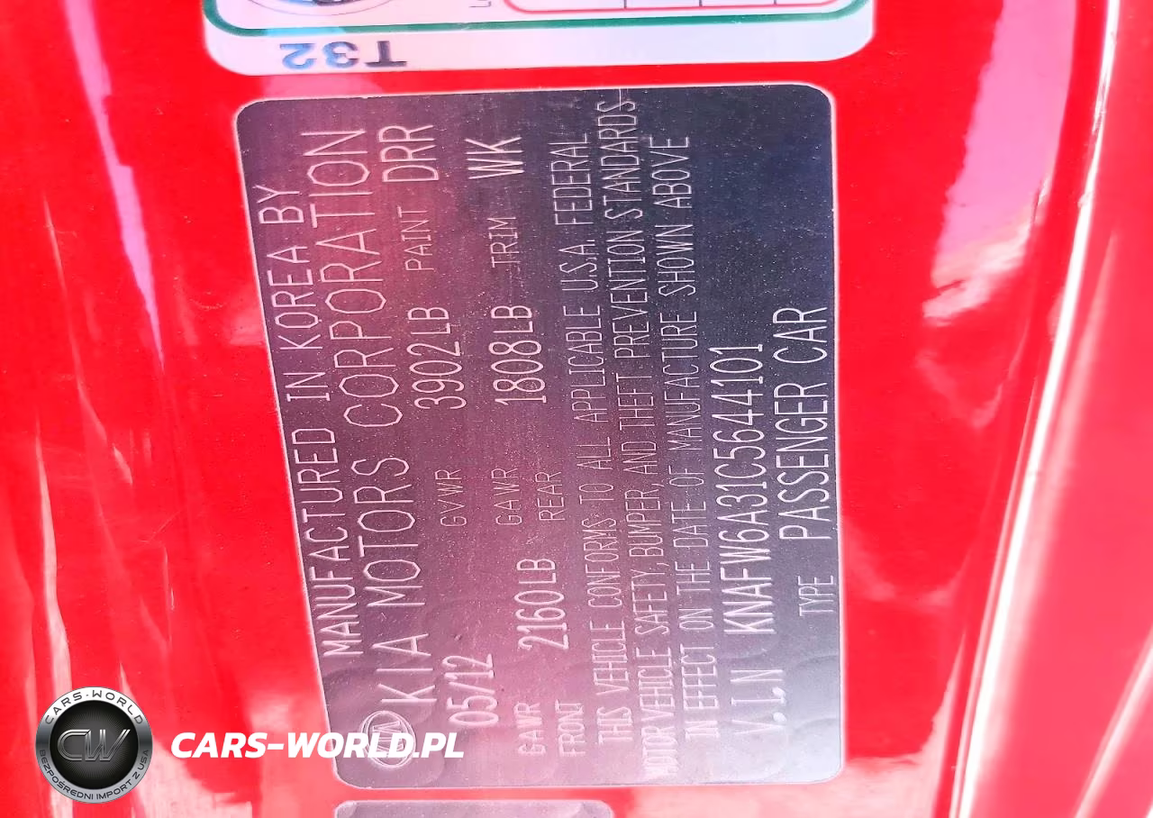 2012 Kia Forte Sx VIN:KNAFW6A31C5644101 - 12