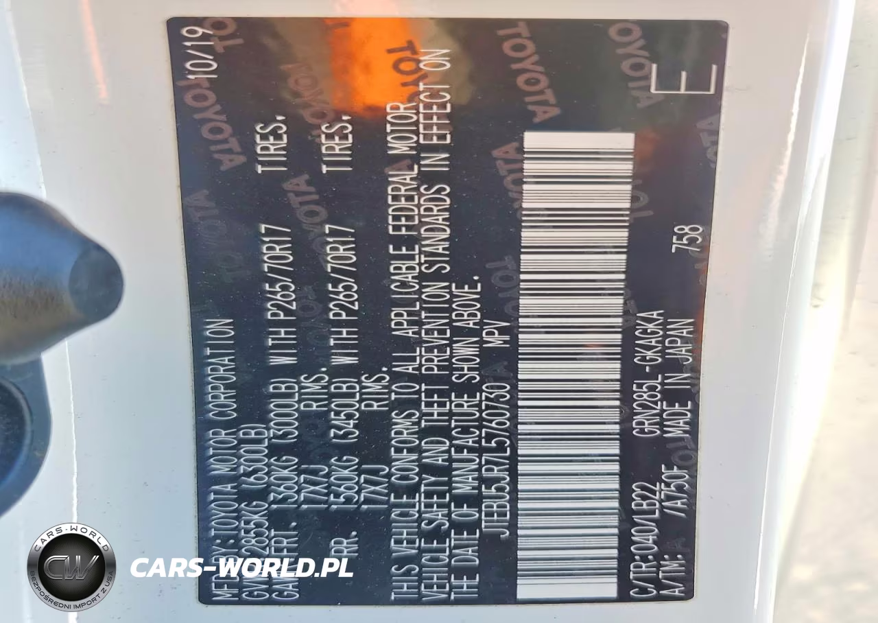 2020 Toyota 4Runner Sr5 Premium VIN:JTEBU5JR7L5760730 - 13